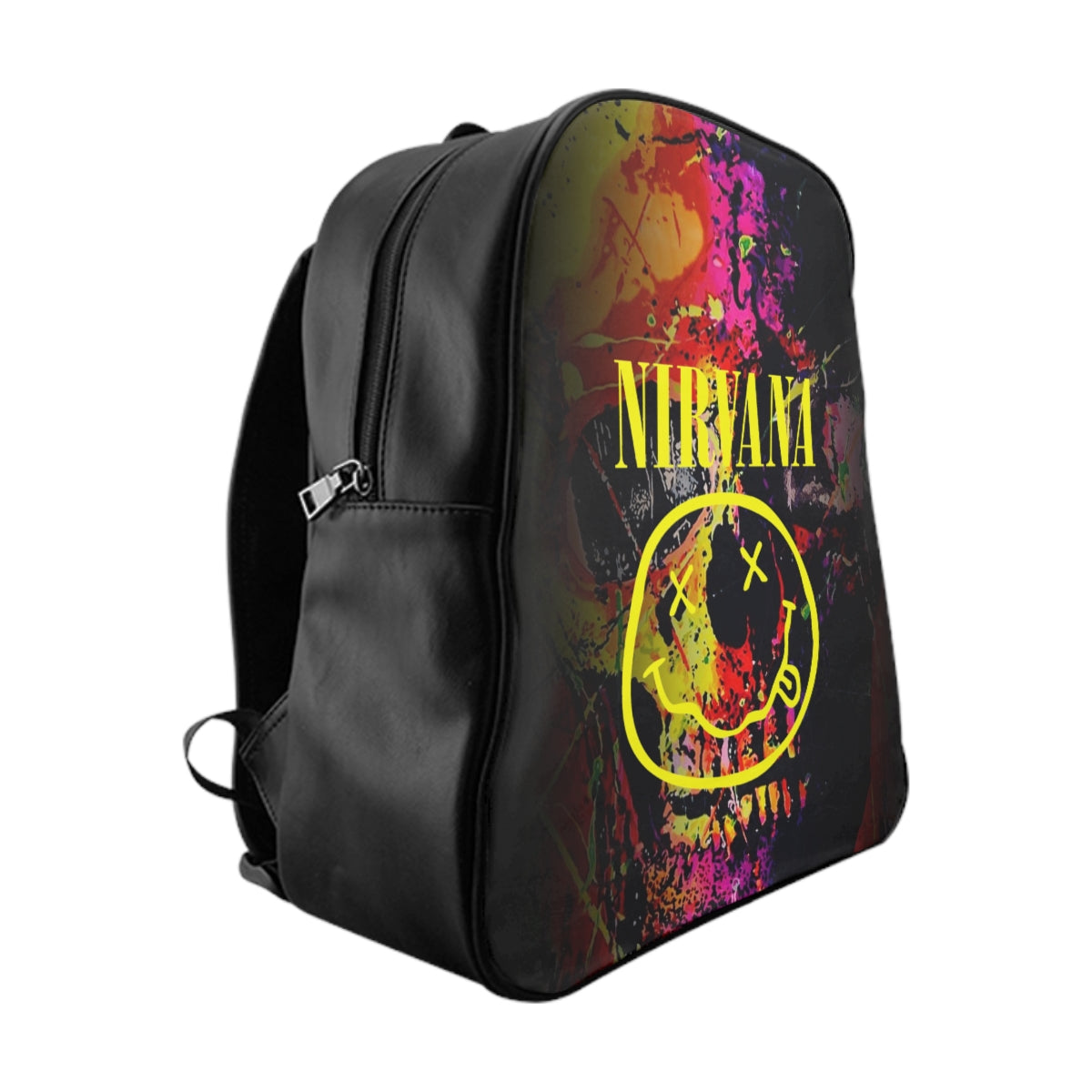 Getrott Nirvana Graffiti Backpack Padded Syntetic Leather Carry-On Travel Check Luggage 4-Wheel Spinner Suitcase Bag Multiple Colors and Sizes