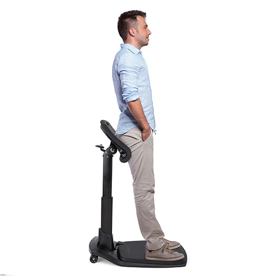 standing desk leaning chair