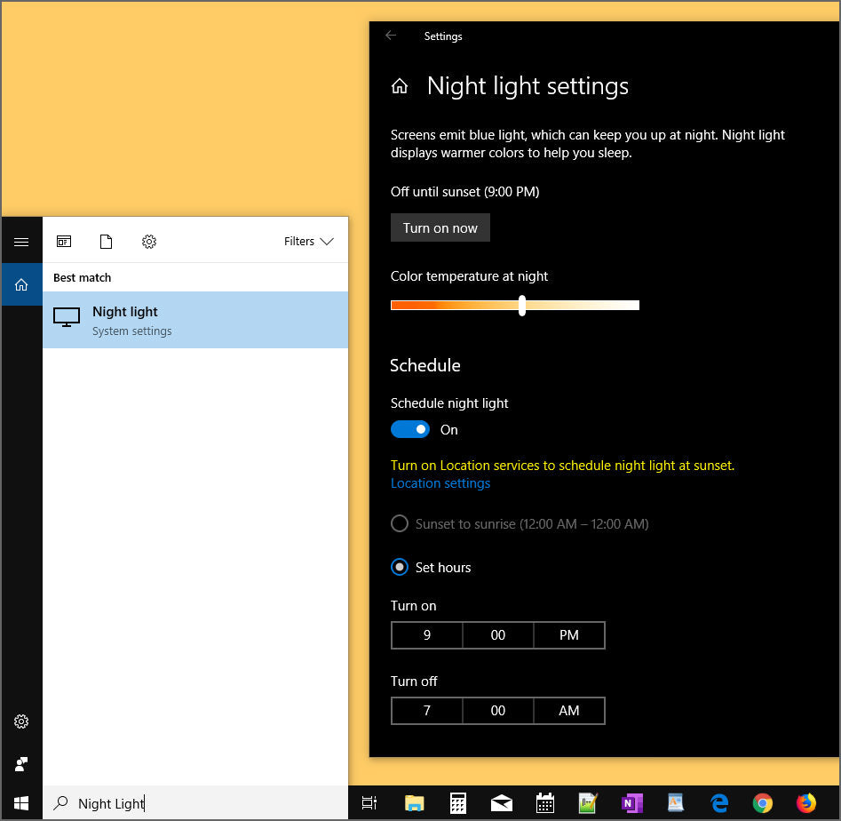 night-light-windows-10