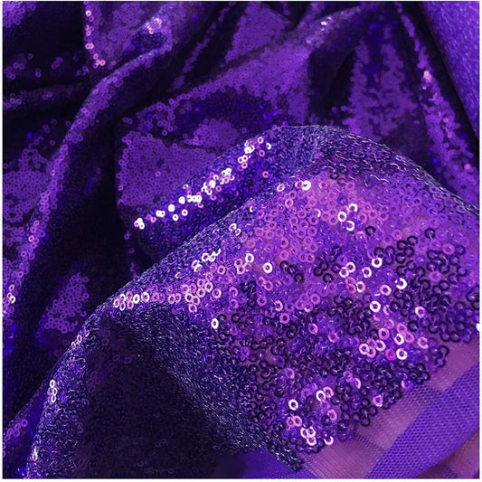 Purple Iridescent Mini Glitz Sequin Fabric