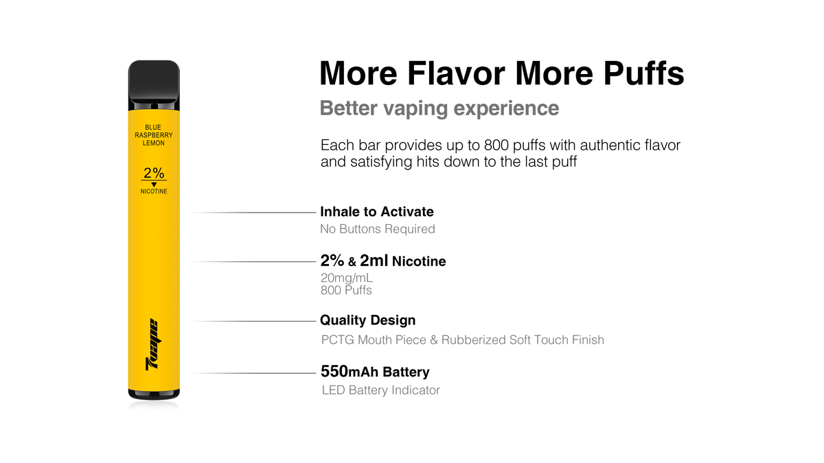 800 puffs Product Data