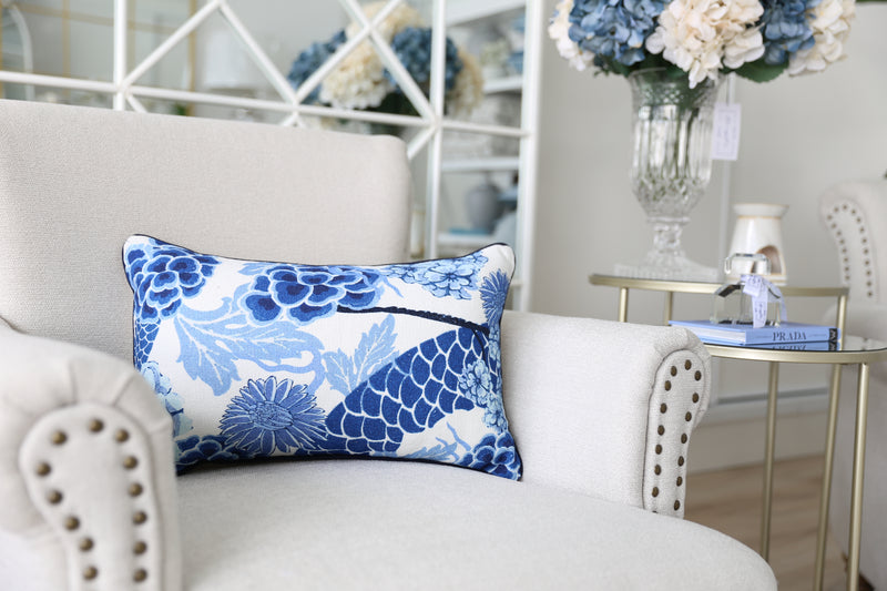 (Sale) Hampton Coastal Blue Design Cushions