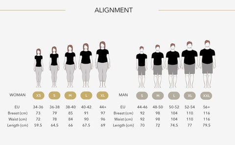 posture t-shirt size guide