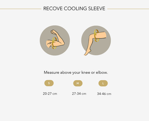 Cooling sleeve size guide