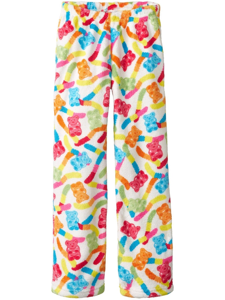 Up Past 8 Girls' Pajama Pants Fuzzy Plush Sleepwear Fun Pants