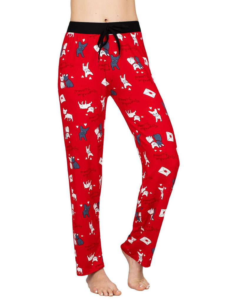 Womens Victoria Collection Super Soft Lounge Pajama Pants, Panda Print,  Panda Love, Size: XL