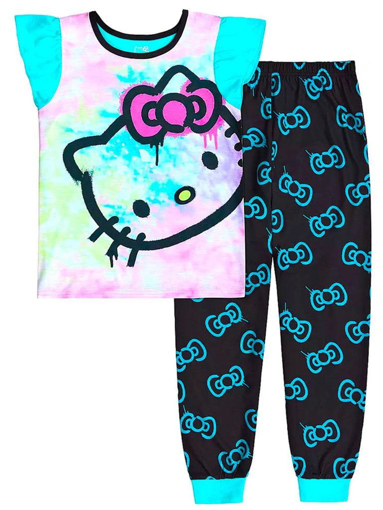 Hello Kitty Family Pajama Set Women's and Girl's Sleepwear Mommy and Me  Sleep Set 