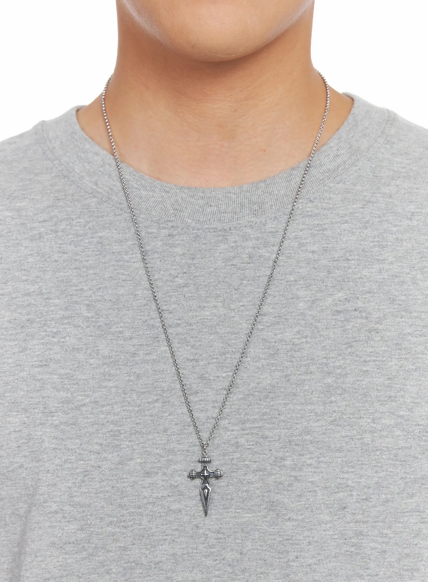 Men's Cross Chain Necklace IS502