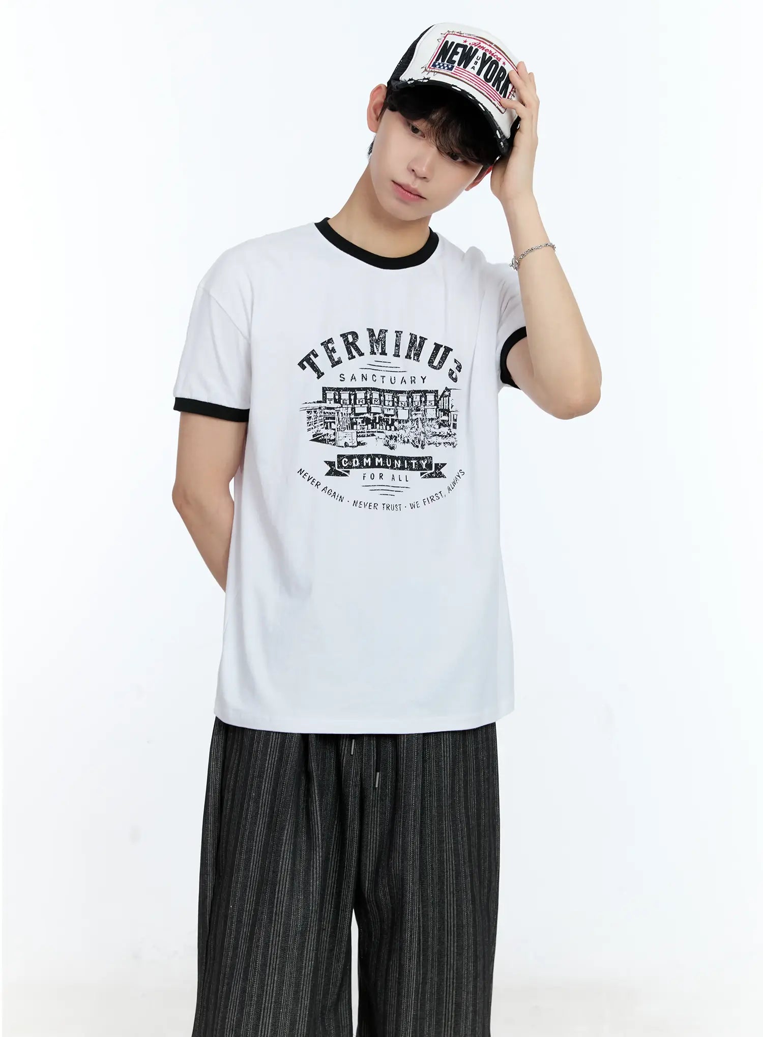 Men's Mesh Graphic Baseball Cap IL529