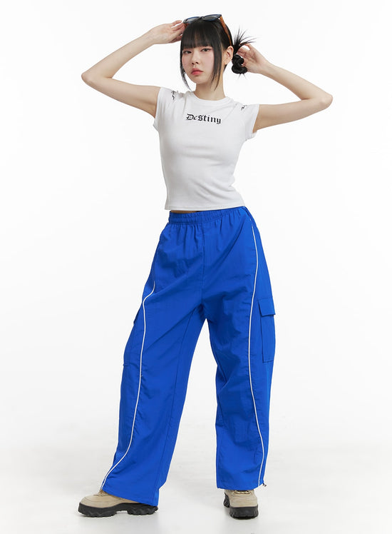 Buy Navy Blue Side Pocket Straight Cargo Pants Cotton for Best Price,  Reviews, Free Shipping