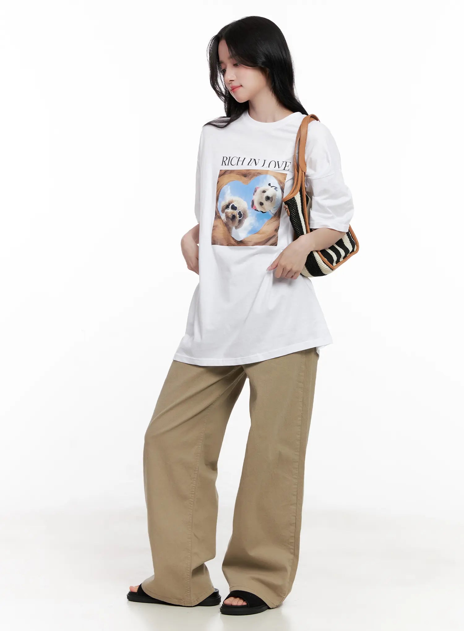 Semi-Wide Cotton Pants CL515