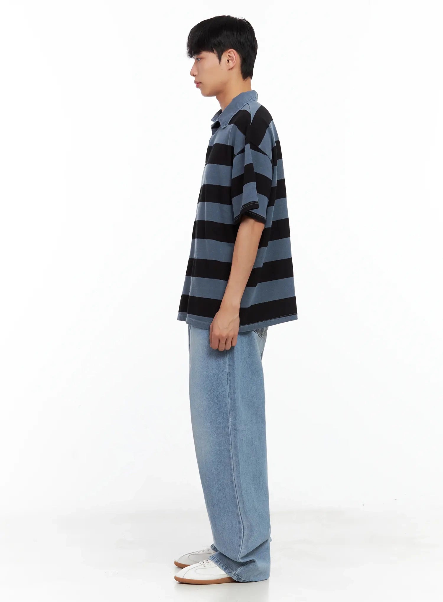 Men's Striped Polo Shirt IL516