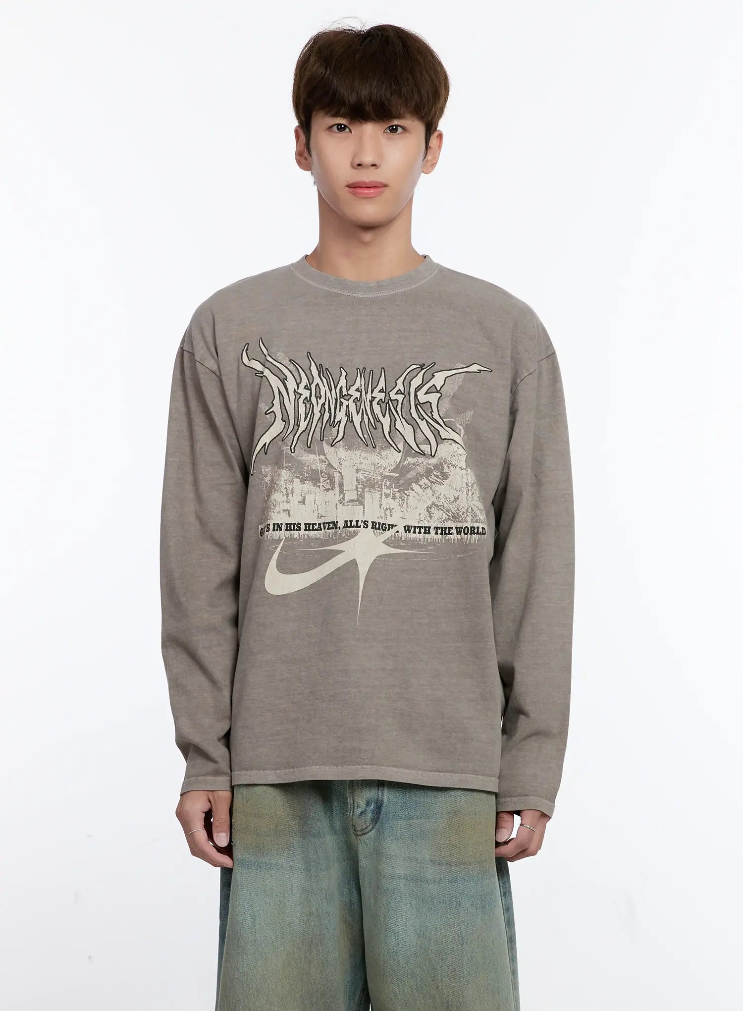 Men's Urban Graphic Long Sleeve Shirt IS529