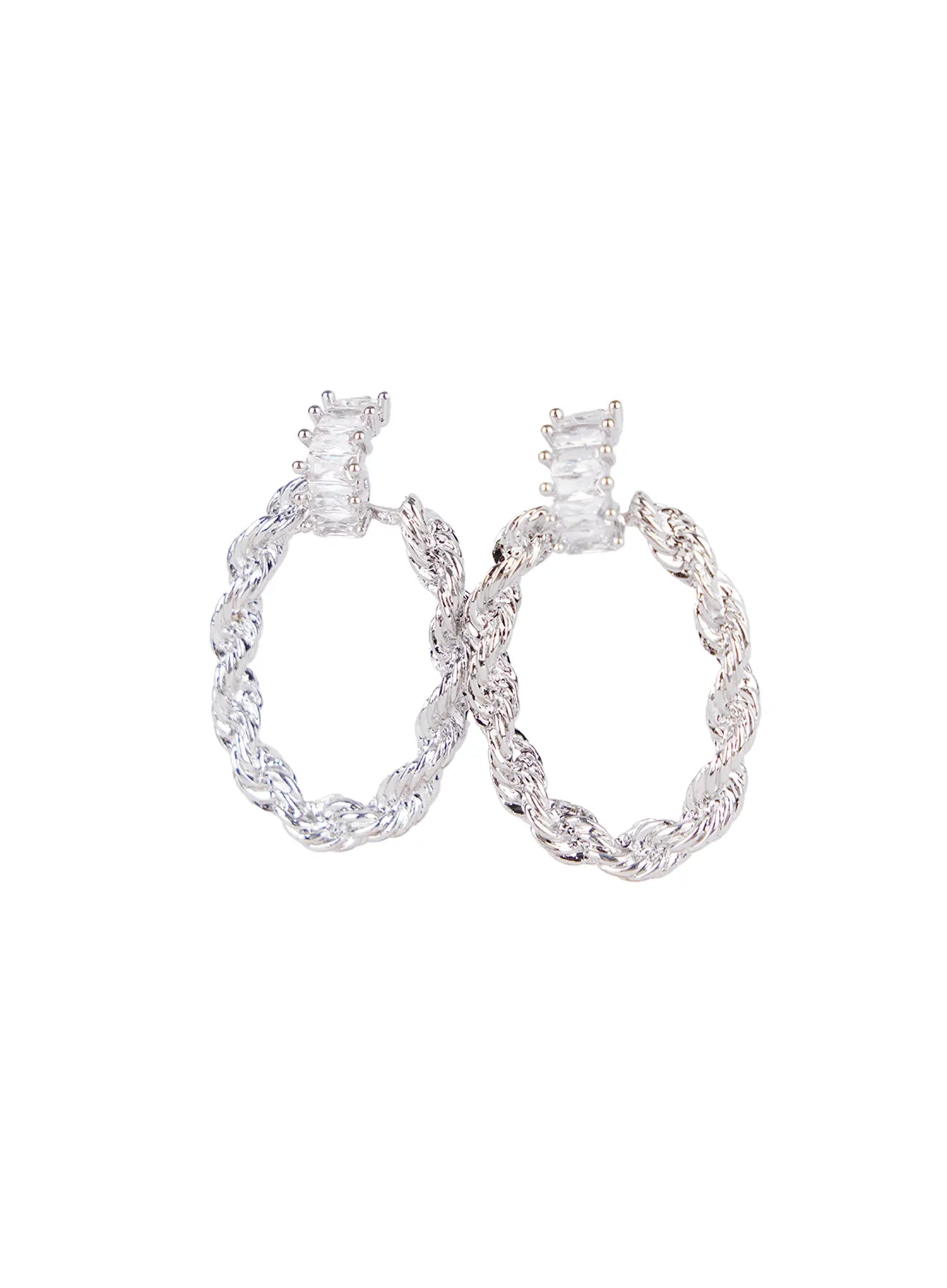 Braided Hoop Earrings CS523