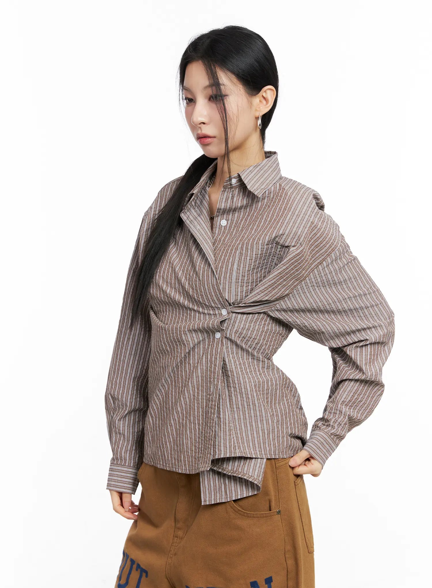 Relaxed Fit Button-up Shirt CC1109