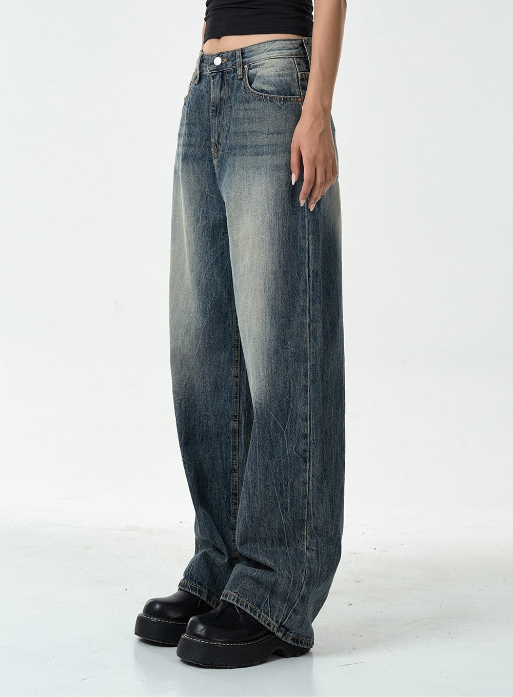 Washed Denim Pants CG10 - Lewkin