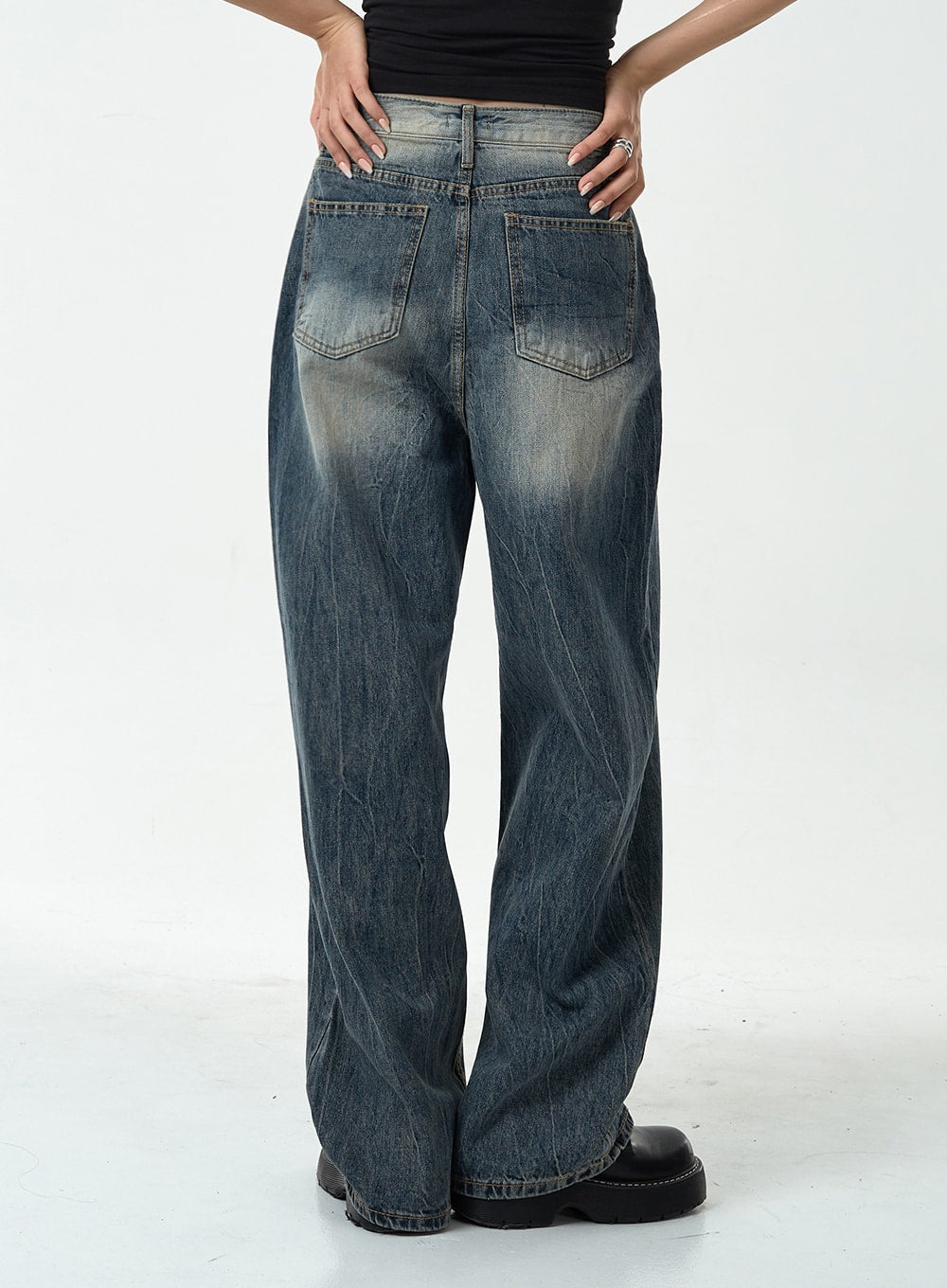 Washed Denim Pants CG10 - Lewkin