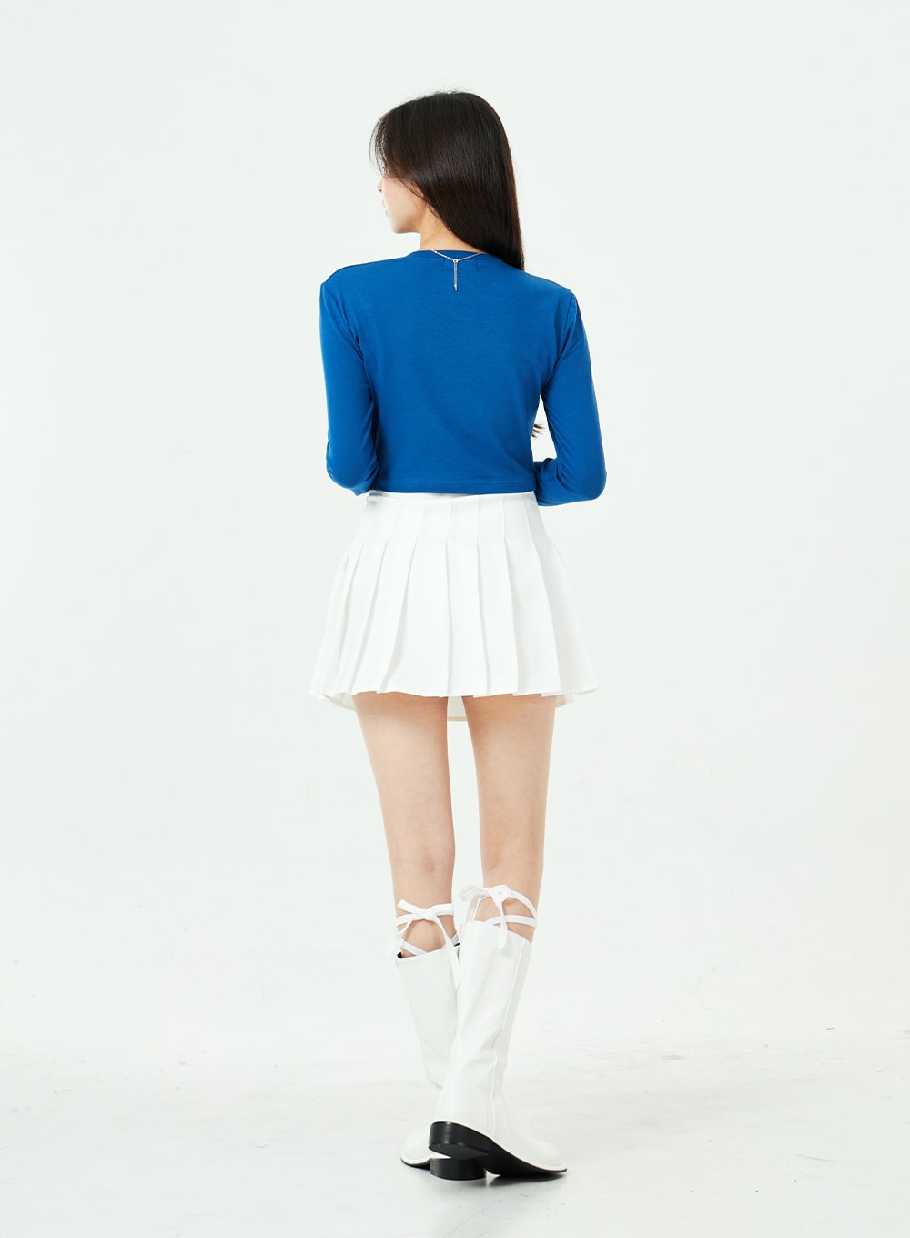 Basic Pleated Tennis Mini Skirt BS02 - Lewkin