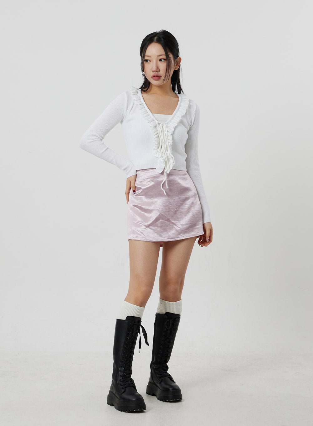 Satin Mini Skirt CJ330