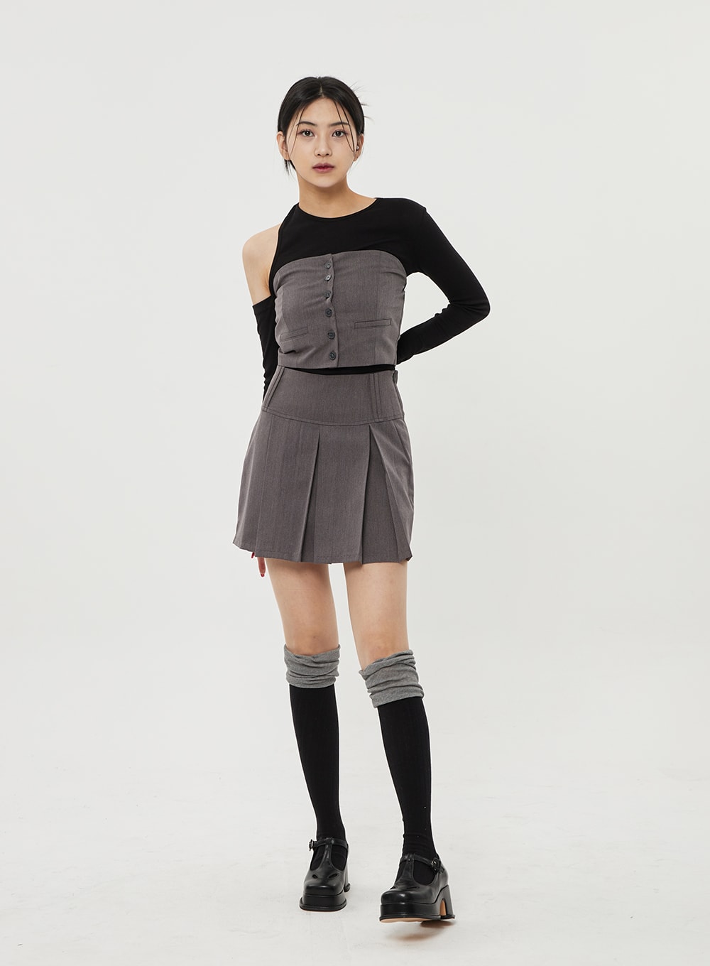 Pleated Mini Skirt BF314
