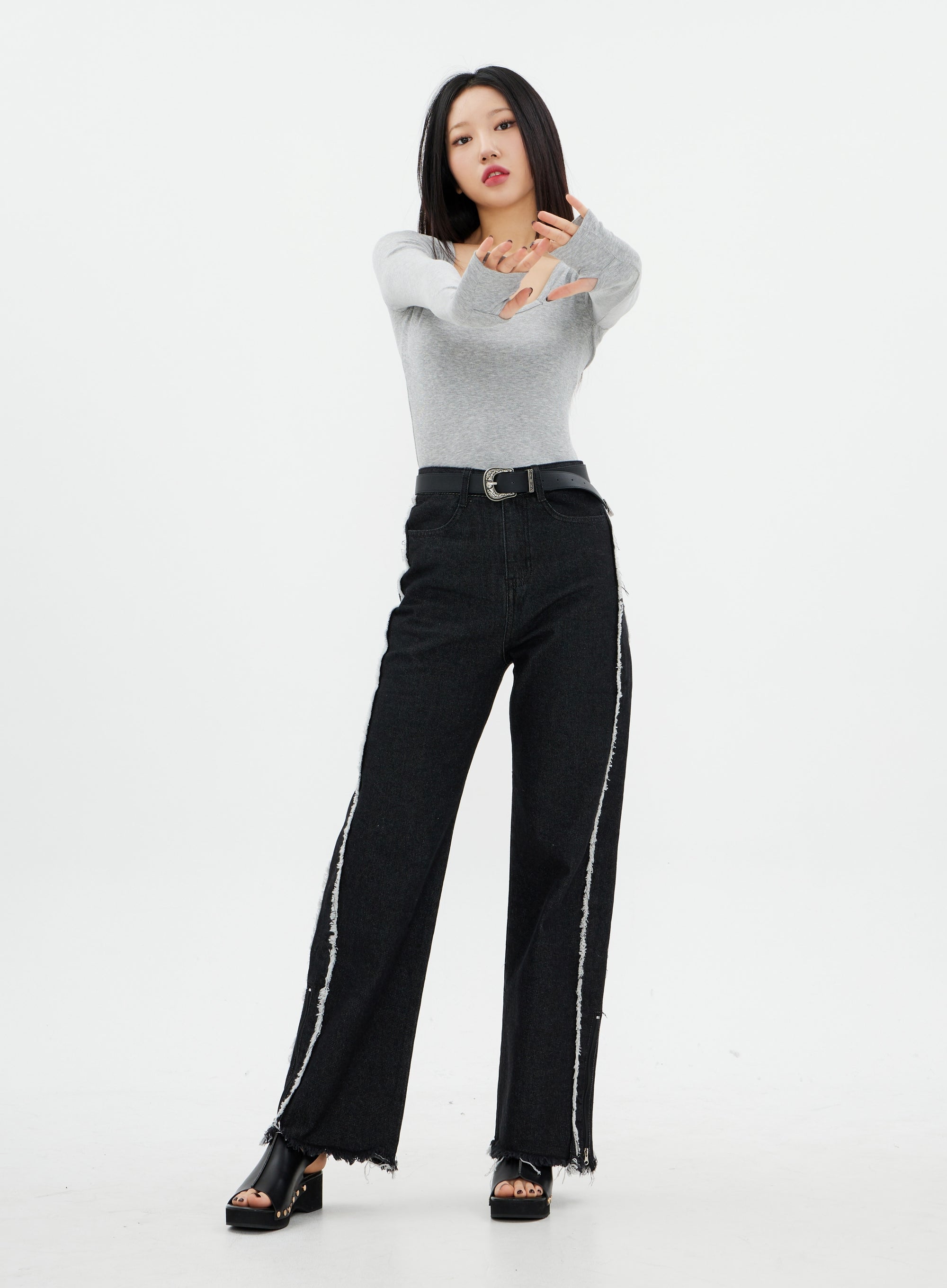 High-Waisted Sweat Pants - Lewkin