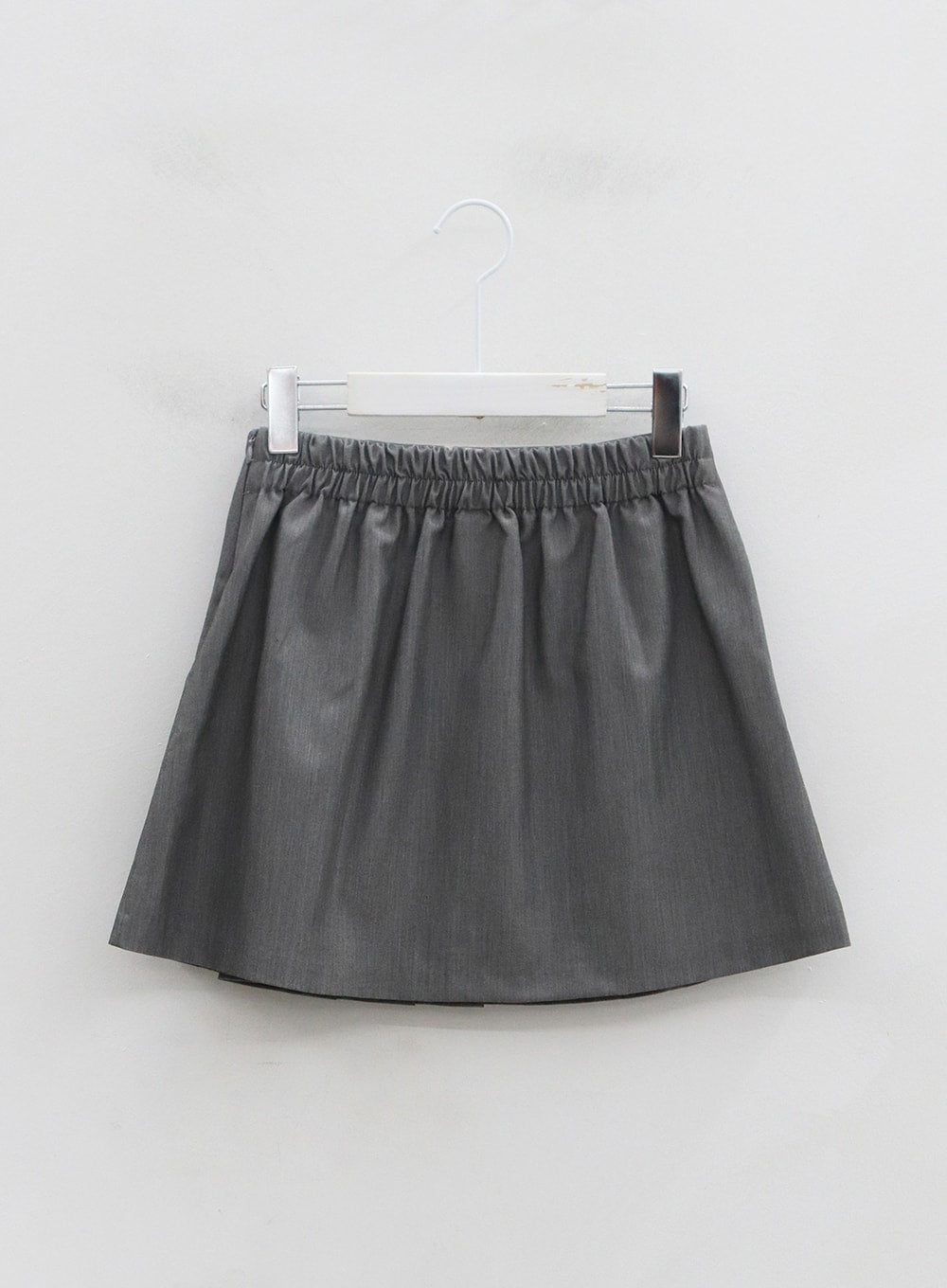 Side Buckle Half Pleated Mini Skirt OO26 - Lewkin