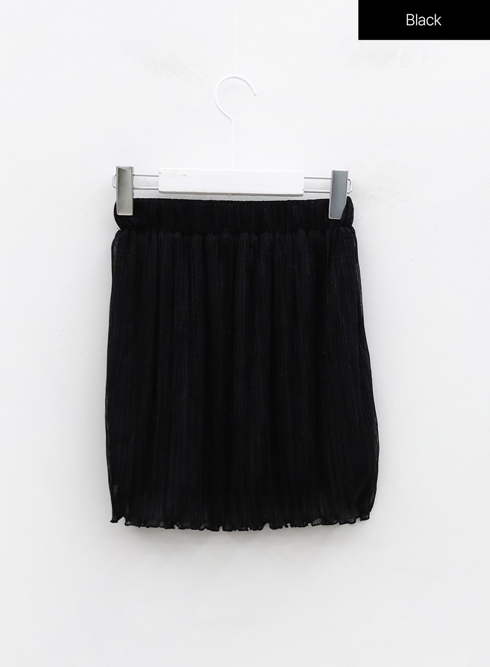 Glittery Pleated Mini Skirt OU19