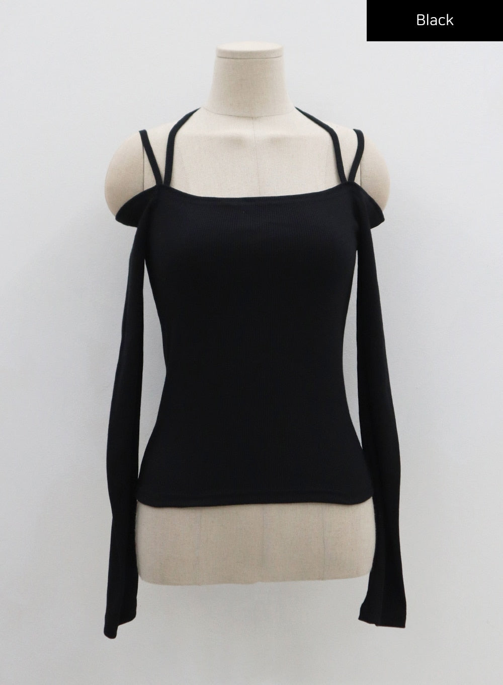 Open Shoulder Neck Long Sleeve T-Shirt CS21 - Lewkin