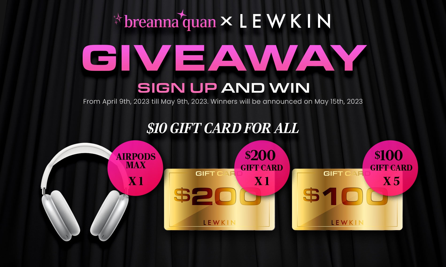 Breanna Invites you to Sign up and win!