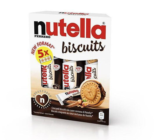 Nutella Biscuits - Delicious Nutella Cookies With Hazelnut Spread Filling  In A Crush-Free Tube, Nutella Snacks 12 Biscuits, 166g 2 pack (DL Packaging)