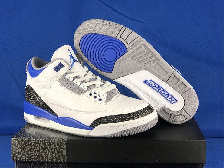 NIKE Air Jordan 3 AJ3 Sport Shoes Jordan 3  隆掳Racer Blue隆卤