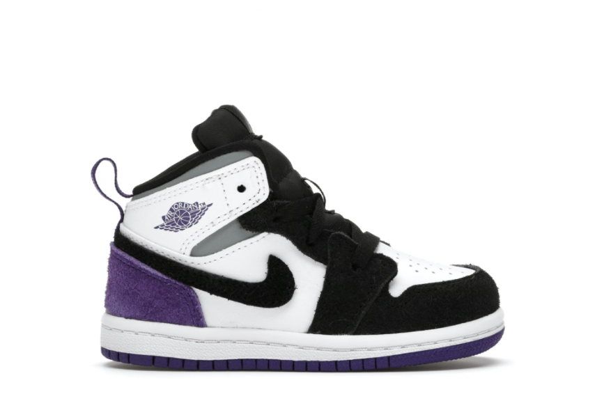 Air Jordan 1 Mid SE 'Union Court Purple Toe' (TD)