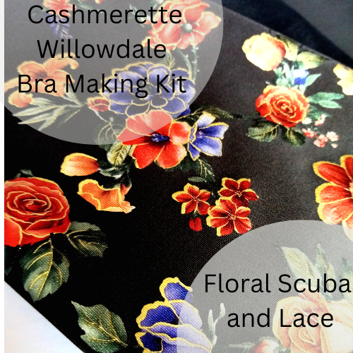 DIY Bra Findings Kit. Cashmerette. Willowdale. Black Findings Kit