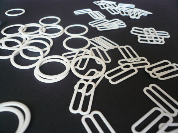 12mm Bra Ring and Slider Set, Bra Making Supply