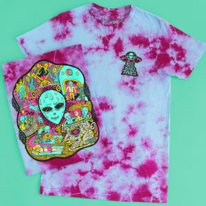 Pay No Mind Cotton Candy Crystal Wash T-shirt – Killer Acid