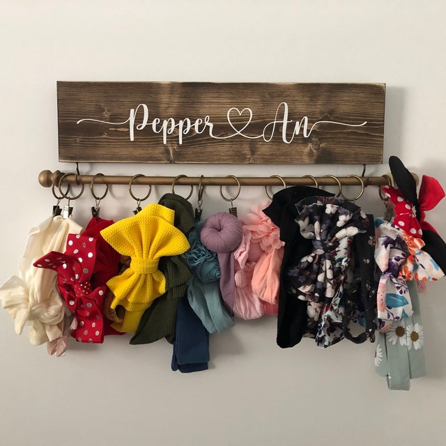 Personalized Headband Holder Hair Bow Hanger Headband Holder Bow