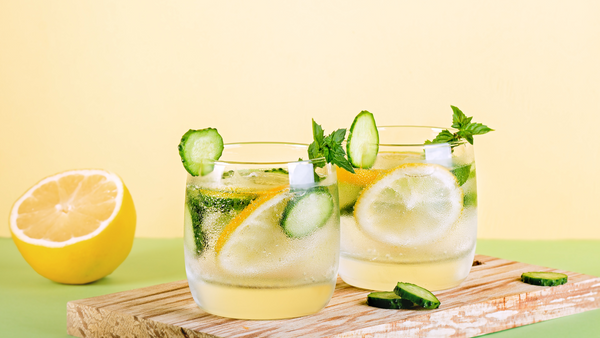 Cucumber Mint Lemonade: Healthy fourth of july recipes