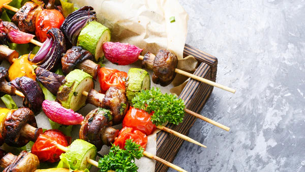 Grilled Vegetable Skewers-healthy 4th of july recipes