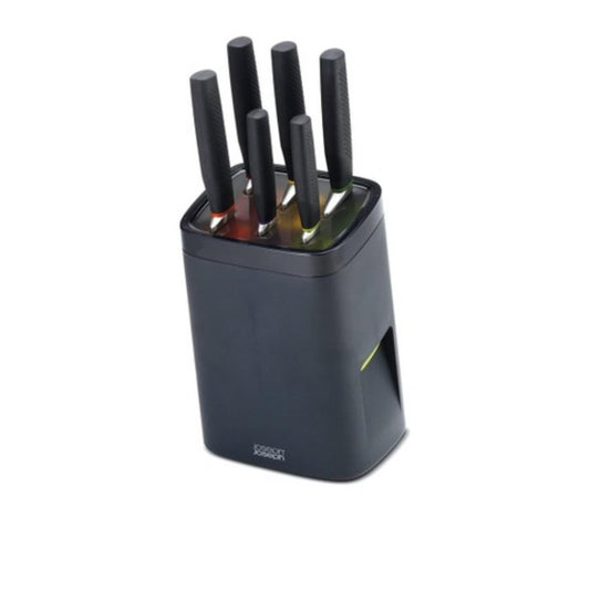  Joseph Joseph 10300 Elevate Knife Set with Slimline Bamboo Block  Japanese Stainless Steel, Opal, 6-piece: Home & Kitchen