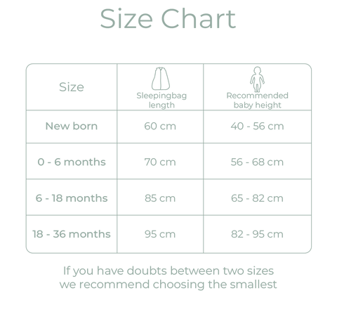 Size chart_baby sleepingbag