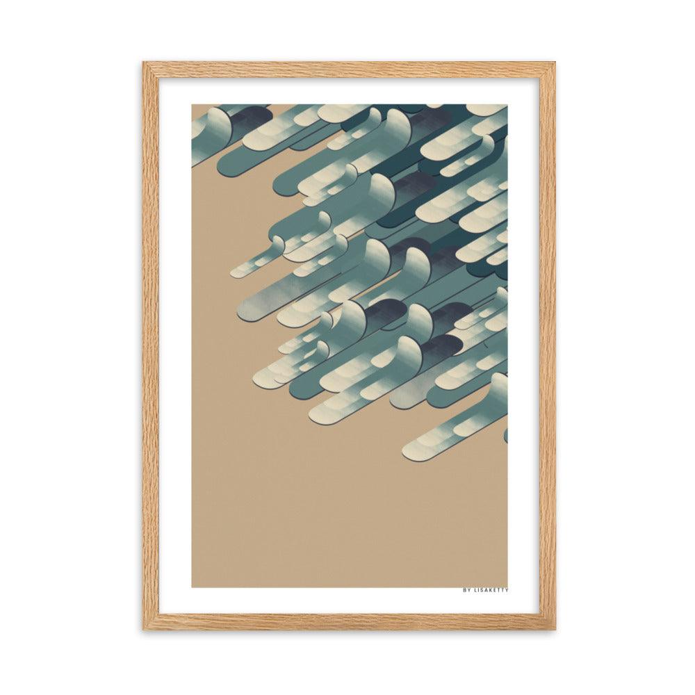 Isometric Waves Poster