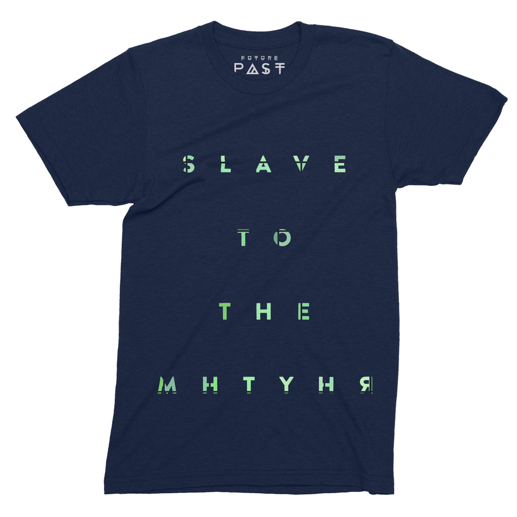 Slave To The Neon Rhythm T-Shirt / Navy | Essential Republik