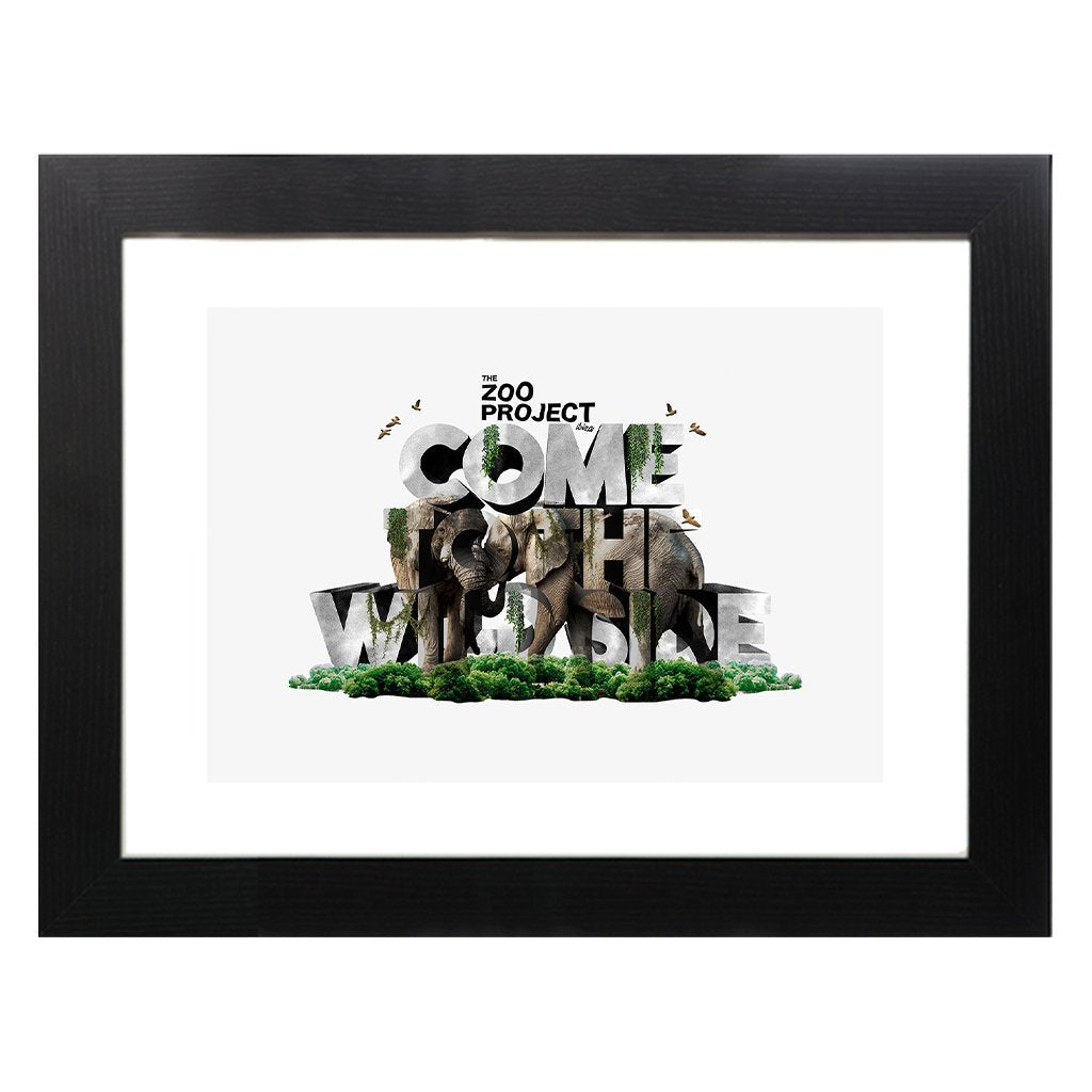 Come To The Wild Side A3 Framed Print-Essential Republik