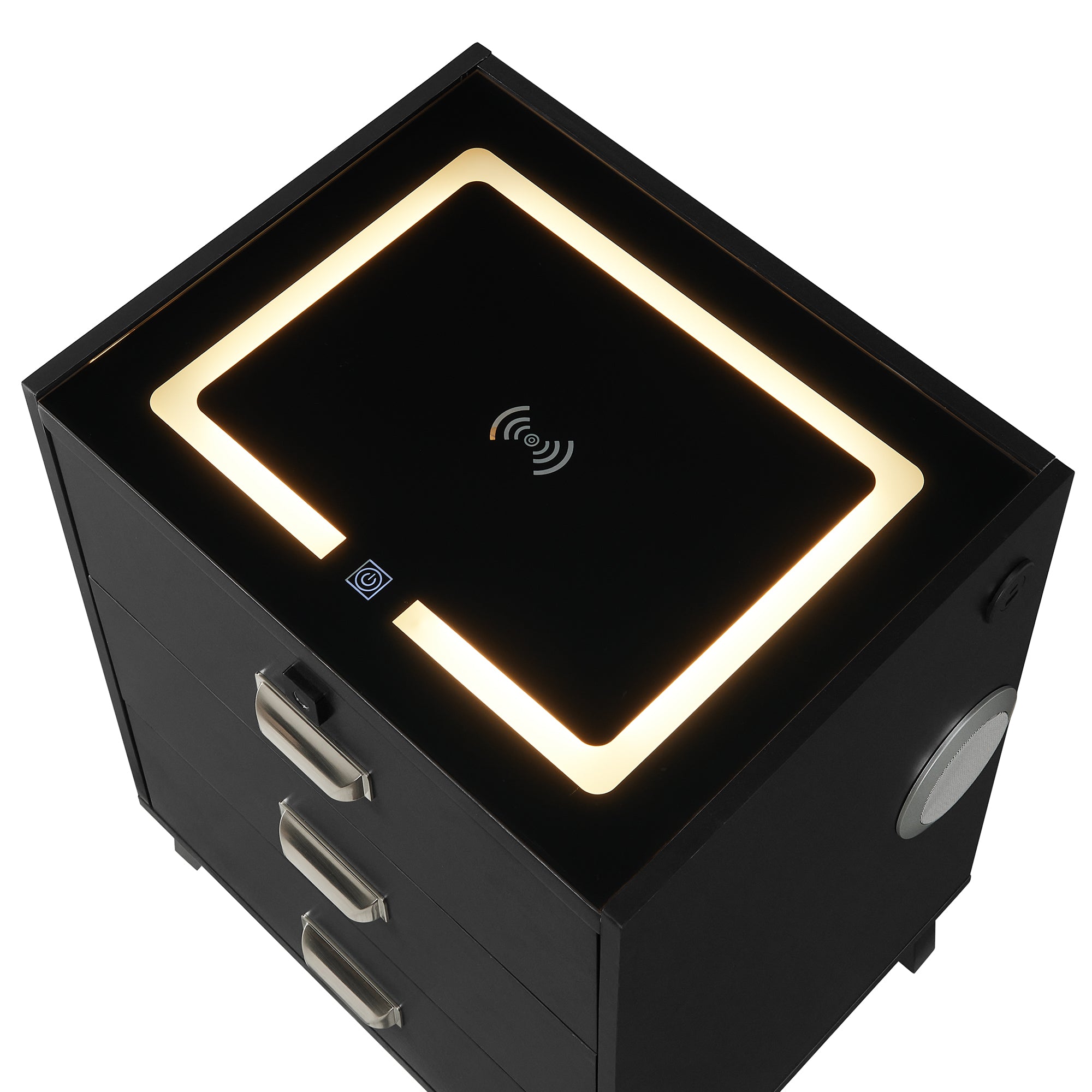 Black Rio Nightstand Boasting Electronic Features