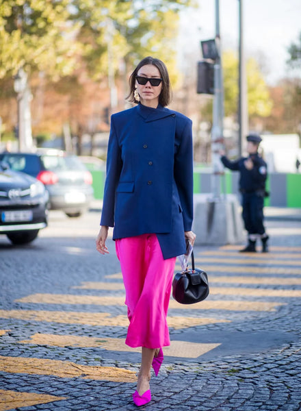 fuchsia skirt