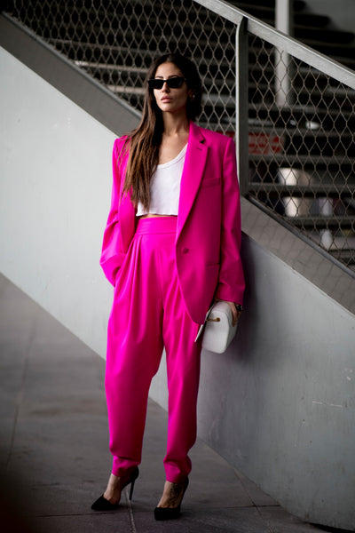 fuchsia outfit