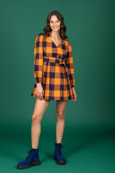 Plaid Mini Dress