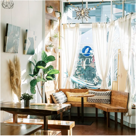 interior of corvus bakery in grass valley, ca