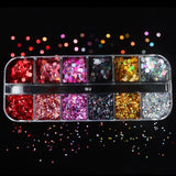 Fluorescence Butterfly Heart Fruits Various Shapes Nail Art Glitter Flakes 3D Colourful Sequins Polish Manicure Nail Decoration