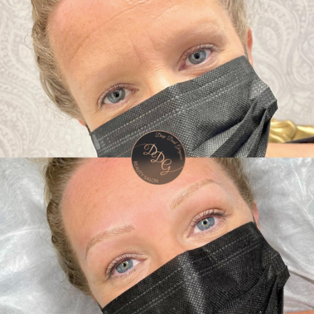 Microblading, brow tattoo